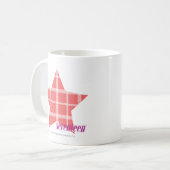 Mug Rose 3 de plaid (Devant gauche)