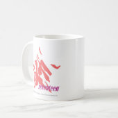 Mug Rose 3 de zèbre (Devant gauche)