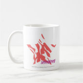 Mug Rose 3 de zèbre (Gauche)