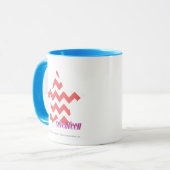 Mug Rose 4 de zigzag (Devant gauche)