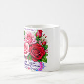 Mug Rose : Amour, Passion et Affection Profonde (Devant droit)
