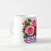 Mug Rose : Amour, Passion et Affection Profonde (Devant gauche)