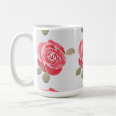 Mug Rose aquarelle (Gauche)