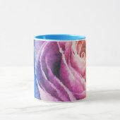 Mug Rose arc-en-ciel aquarelle (Centre)