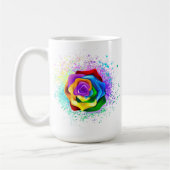 Mug Rose arc-en-ciel coloré (Gauche)