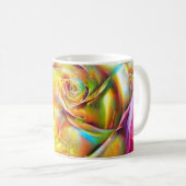 Mug Rose arc-en-ciel psychédélique (Devant droit)