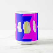 MUG ROSE ART ABSTRAIT ET BLEU ROYAL (Centre)