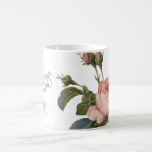 Mug Rose Art rose grossesse faire-part M café (Centre)