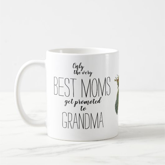 Mug Rose Art rose grossesse faire-part M café (Gauche)