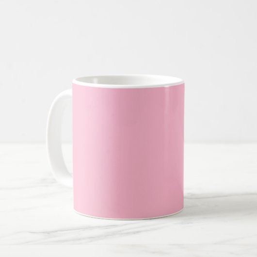 Mug Rose bébé couleur unie (Devant gauche)