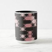 Mug rose blanc et gris géométrique (Centre)