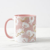 Mug Rose Blanc Gold Love XO (Gauche)