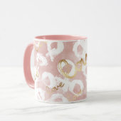 Mug Rose Blanc Gold Love XO (Devant gauche)
