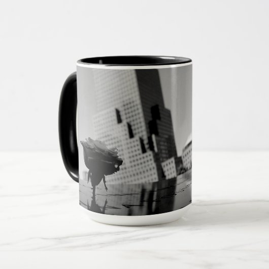 Mug Rose blanche du souvenir (Devant gauche)