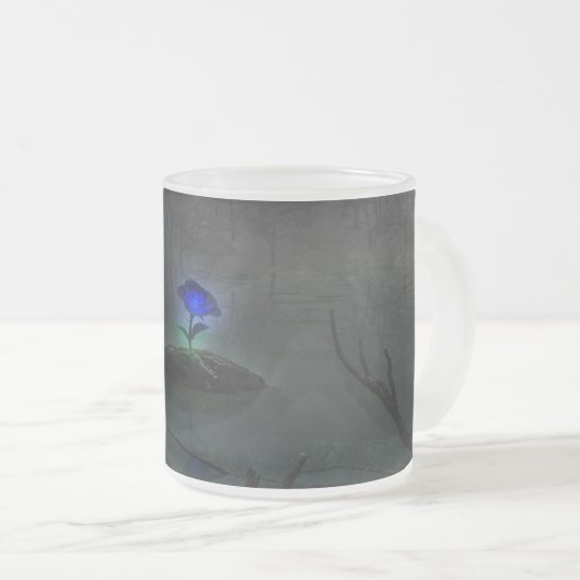 Mug Rose bleu (Devant droit)