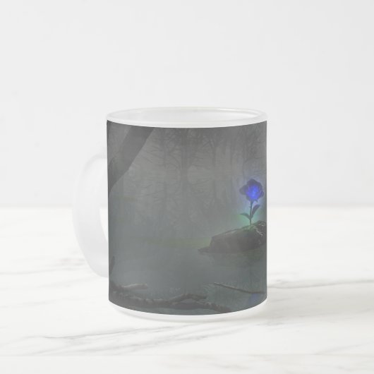 Mug Rose bleu (Devant gauche)