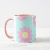 Mug Rose bleu marron (Gauche)
