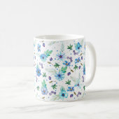 Mug Rose bleue (Devant droit)