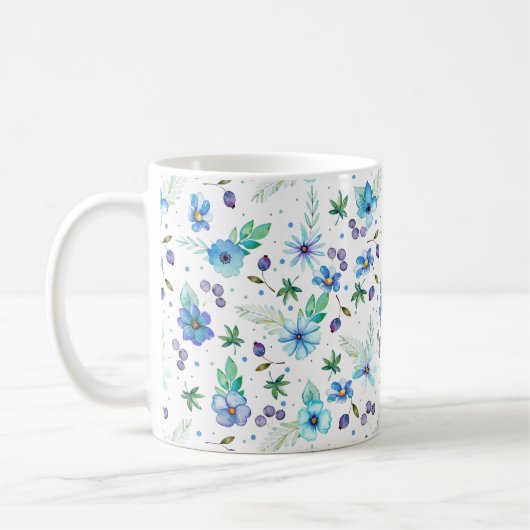 Mug Rose bleue (Gauche)