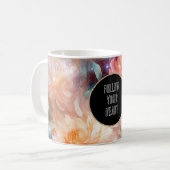 Mug Rose Blush Peach Orange Floral (Devant gauche)
