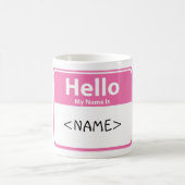 Mug Rose Bonjour Mon nom est,<NAME> (Centre)