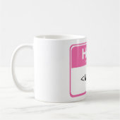 Mug Rose Bonjour Mon nom est,<NAME> (Gauche)