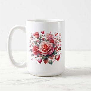 Mug Rose Bouquet Floral Design-62103