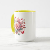Mug Rose Bouquet Floral Design-62103 (Devant gauche)
