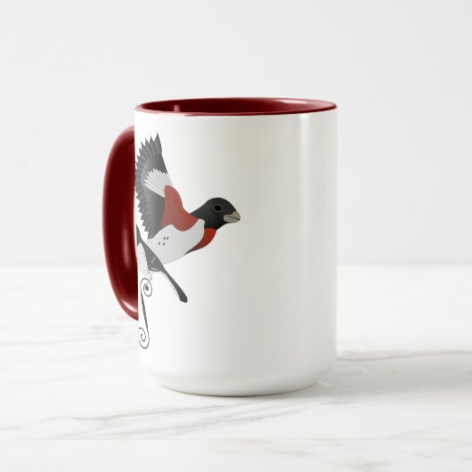 Mug Rose Breasted Grosbeak (Devant gauche)