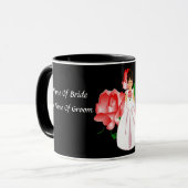 Mug Rose "Bride III" - Personnalisable (Devant gauche)