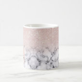 Mug Rose brillant Parties scintillant or Marbre Ombre (Centre)