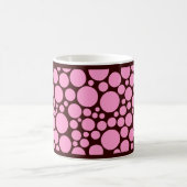 Mug Rose brillant sur Brown foncé (Centre)