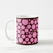 Mug Rose brillant sur Brown foncé (Gauche)