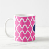 Mug Rose Chaud #2 Blanc Marocain #4 Navy Monogramme No (Gauche)