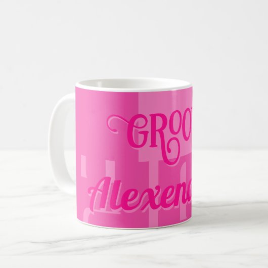 Mug Rose chaud personnalisé (Devant gauche)