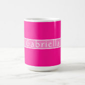 Mug Rose chaud personnalisé simple (Centre)