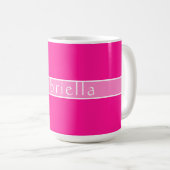 Mug Rose chaud personnalisé simple (Devant droit)