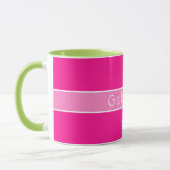 Mug Rose chaud personnalisé simple (Gauche)