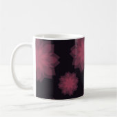 Mug Rose, cool, tendance, abstraction de fleurs modern (Gauche)