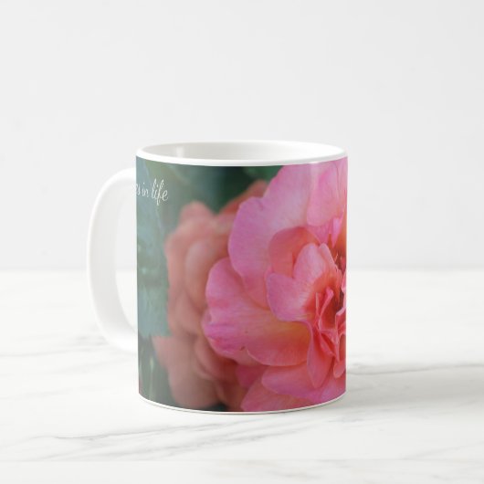 Mug Rose couleur de la pêche (Devant gauche)