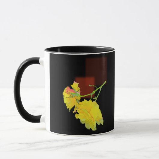 Mug Rose cubiste (Gauche)
