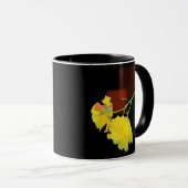 Mug Rose cubiste (Devant droit)