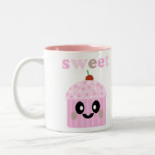 MUG ROSE CUPCAKE SUCRÉ KAWAII (Gauche)