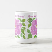 Mug Rose d'aquarelle violet (Centre)