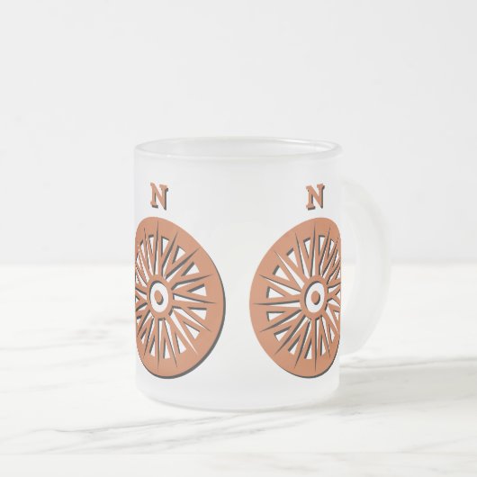 Mug - Rose de boussole (Devant droit)