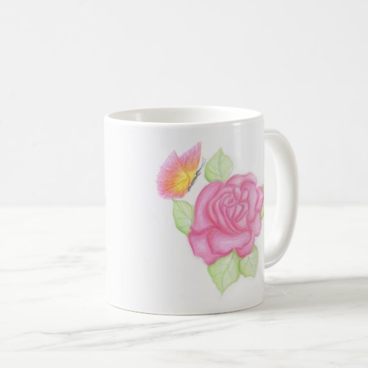 Mug rose de Christina (Devant droit)