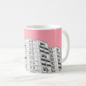 Mug Rose de colline de parc (Devant droit)