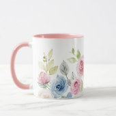 Mug Rose de fleurs (Gauche)