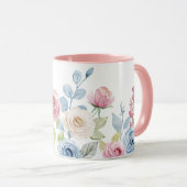 Mug Rose de fleurs (Devant droit)