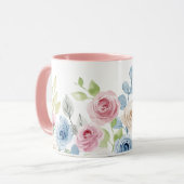 Mug Rose de fleurs (Devant gauche)
